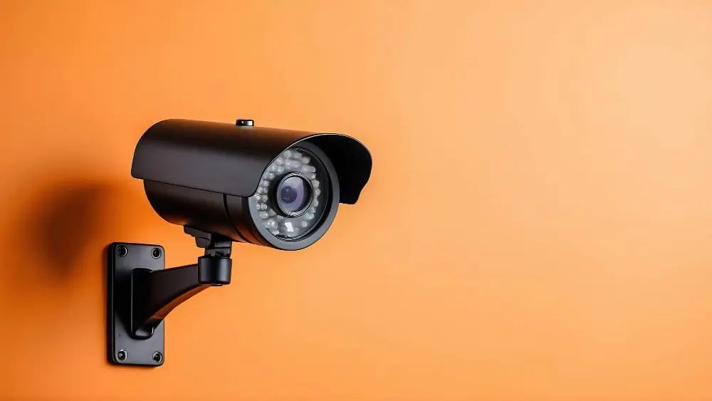 Wall-mounted CCTV camera