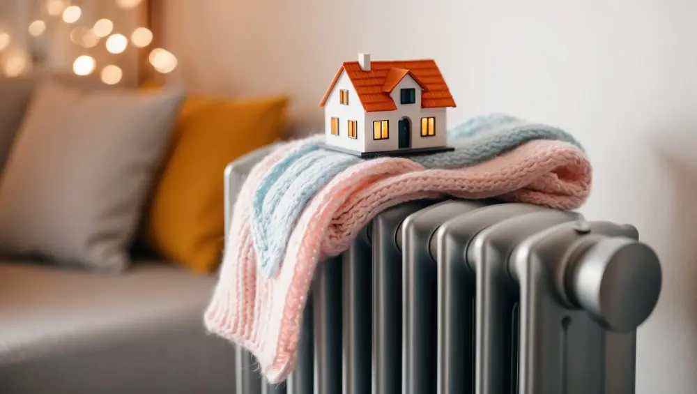 Warm radiator in a home representing a planned heating system change